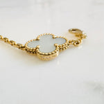 Load image into Gallery viewer, Van Cleef and Arpels Vintage Alhambra Bracelet, 5 Motifs, 18K Yellow Gold, Mother of Pearl
