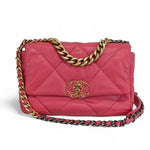 Load image into Gallery viewer, Chanel 19 Small Dark Pink Lambskin Mixed Hardware
