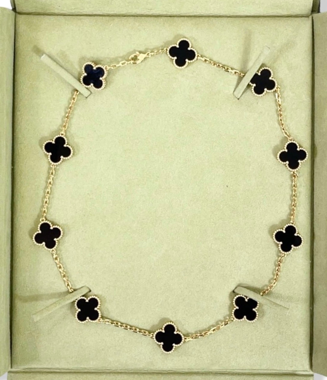 Van Cleef and Arpels Vintage Alhambra 10 Motifs Necklace