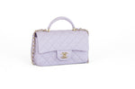 将图片加载到图库查看器，Chanel 21K Lilac Mini Top Handle Light Gold-tone Hardware
