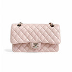 Load image into Gallery viewer, Chanel Timeless Classic Medium Cloud Pink Caviar Silver-tone Hardware M/L
