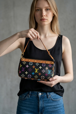 Charger l'image dans la galerie, Louis Vuitton x Takashi Murakami Monogram Multicolore Pochette Accessoires - Black

