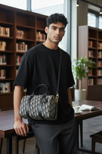 Load image into Gallery viewer, Dior Groove 25 Bag
Blue Dior Oblique Jacquard
