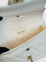 将图片加载到图库查看器，Chanel Timeless Classic Small - Ivory Caviar Gold-tone Hardware
