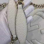 Charger l&#39;image dans la galerie, GUCCI Soho Chain Large Shoulder Pebbled Calfskin Off-White GHW
