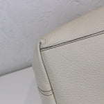 将图片加载到图库查看器，GUCCI Soho Chain Large Shoulder Pebbled Calfskin Off-White GHW
