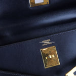 将图片加载到图库查看器，Hermes Kelly 32 Vintage Box Leather 24kt Plated Gold
