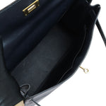 将图片加载到图库查看器，Hermes Kelly 32 Vintage Box Leather 24kt Plated Gold
