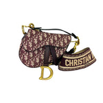 将图片加载到图库查看器，Christian Dior Saddle Bag with Guitar Strap - Small
