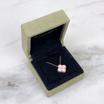 Charger l&#39;image dans la galerie, Van Cleef and Arpels VCA Vintage Alhambra Holiday Pendant, Diamond, Pink Sevres, 18kt Gold
