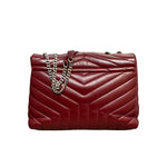 Load image into Gallery viewer, Saint Laurent YSL Loulou Puffer Chain Satchel Medium
