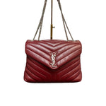 Load image into Gallery viewer, Saint Laurent YSL Loulou Puffer Chain Satchel Medium
