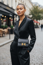 Load image into Gallery viewer, Hermès Constance III Mini – Black Epsom Leather, 24kt -Plated Gold Hardware
