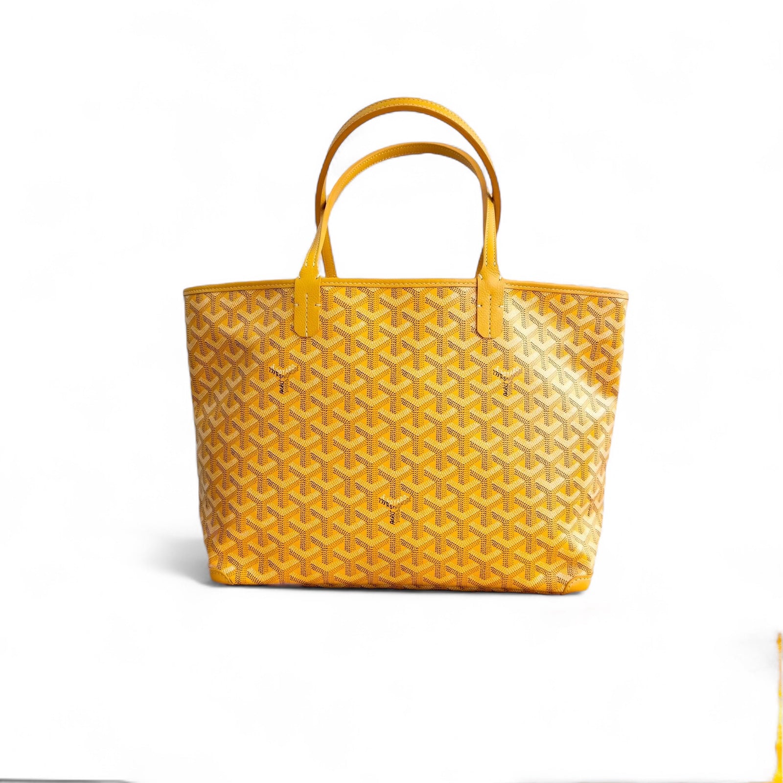 Goyard Artois PM Tote Yellow Goyardine Canvass