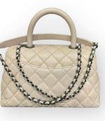 Load image into Gallery viewer, Chanel Coco Handle Small Light Beige Caviar Ruthenium Hardware
