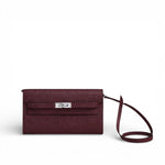 将图片加载到图库查看器，Hermès Kelly To Go Bordeaux Veau Togo Leather Palladium Hardware
