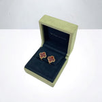 Load image into Gallery viewer, Van Cleef and Arpels Vintage Alhambra 1 Motif Earrings VCA
