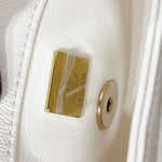 Load image into Gallery viewer, Chanel Coco Handle Mini White Caviar Gold-tone Hardware
