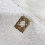 Load image into Gallery viewer, Chanel Coco Handle Mini White Caviar Gold-tone Hardware
