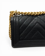 Load image into Gallery viewer, Chanel Leboy Small Black Caviar Aged Gold-tone Hardware
