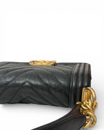Load image into Gallery viewer, Chanel Leboy Small Black Caviar Aged Gold-tone Hardware

