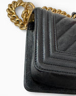 Load image into Gallery viewer, Chanel Leboy Small Black Caviar Aged Gold-tone Hardware
