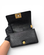 Load image into Gallery viewer, Chanel Leboy Small Black Caviar Aged Gold-tone Hardware
