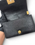 Load image into Gallery viewer, Chanel Leboy Small Black Caviar Aged Gold-tone Hardware
