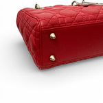 Load image into Gallery viewer, Christian Dior Lady Dior Lucky Badges Small - Red Lambskin Gold-tone Hardware
