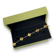 Van Cleef and Arpels Vintage Alhambra 5 Motifs Guilloche Bracelet