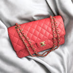 Load image into Gallery viewer, Chanel Timeless Classic Medium Pink Caviar Gold-tone Hardware M/L
