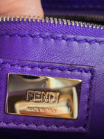 将图片加载到图库查看器，Fendi Peekaboo Mini Nappa Shahtoosh in Purple Rain Silver-tone Hardware
