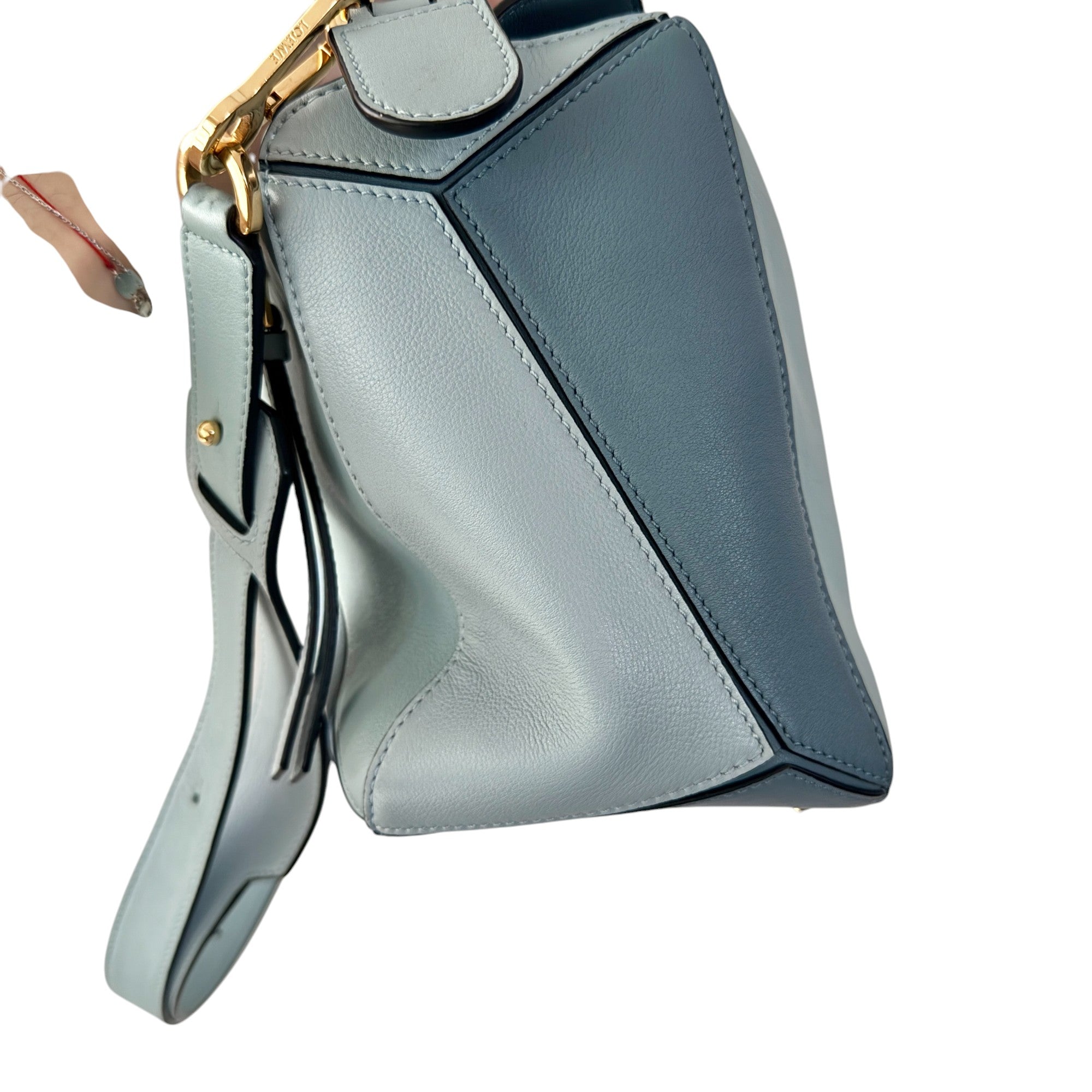 Loewe Puzzle Bag Tri-colour Grained Calfskin Gold-tone Hardware