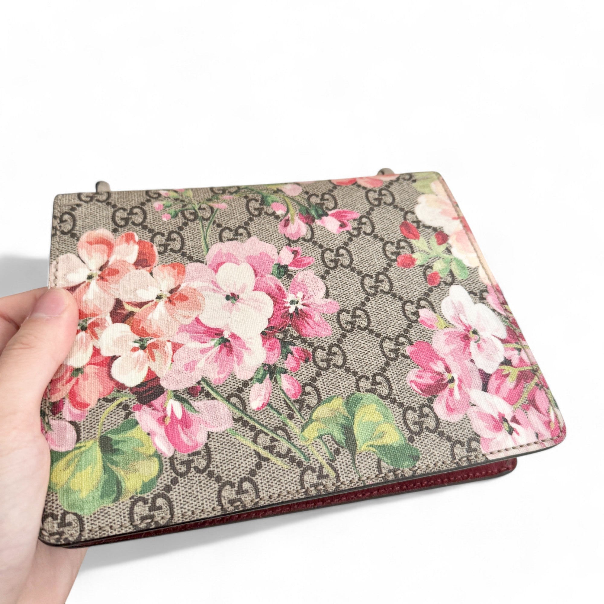 Gucci Dionysus Mini GG Supreme Beige Monogram Rose Blooms