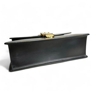 Gucci Sylvie Medium Black Calfskin Gold-tone Hardware