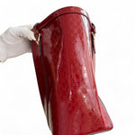 Load image into Gallery viewer, Gucci Microguccissima Medium Nice Tote Apple Red Patent Leather
