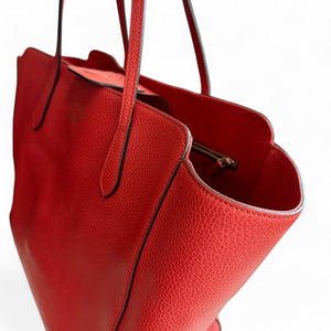 Gucci Swing Tote Medium Red Grained Leather