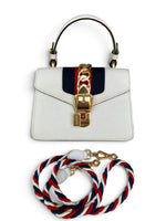 Load image into Gallery viewer, Gucci Mini Sylvie Bag, White Calfskin Leather, Goldtone Hardware
