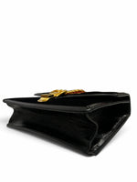 Load image into Gallery viewer, Gucci Sylvie Small Crossbody Bag in Black GG Velvet, Gold-tone Hardware
