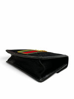 Load image into Gallery viewer, Gucci Sylvie Small Crossbody Bag in Black GG Velvet, Gold-tone Hardware
