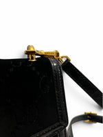 Load image into Gallery viewer, Gucci Sylvie Small Crossbody Bag in Black GG Velvet, Gold-tone Hardware
