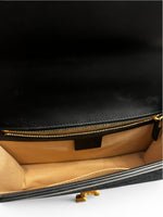 Load image into Gallery viewer, Gucci Sylvie Small Crossbody Bag in Black GG Velvet, Gold-tone Hardware
