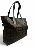 Load image into Gallery viewer, Chanel New Travel Line Vintage Nylon Tote, Chocolate Brown
