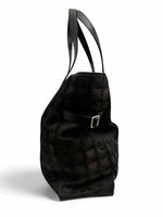 Load image into Gallery viewer, Chanel New Travel Line Vintage Nylon Tote, Chocolate Brown
