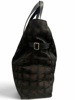 Load image into Gallery viewer, Chanel New Travel Line Vintage Nylon Tote, Chocolate Brown

