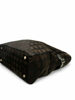 Load image into Gallery viewer, Chanel New Travel Line Vintage Nylon Tote, Chocolate Brown
