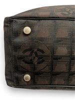 Load image into Gallery viewer, Chanel New Travel Line Vintage Nylon Tote, Chocolate Brown
