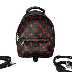 Louis Vuitton Palm Springs Backpack Mini Monogram Infrarouge Silver-tone Hardware