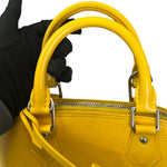 Load image into Gallery viewer, Louis Vuitton Alma BB Epi Jacquard Yellow Silver Tone Hardware
