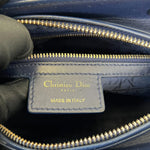 Load image into Gallery viewer, Christian Dior Lady Dior Medium Lambskin Navy Blue GHW
